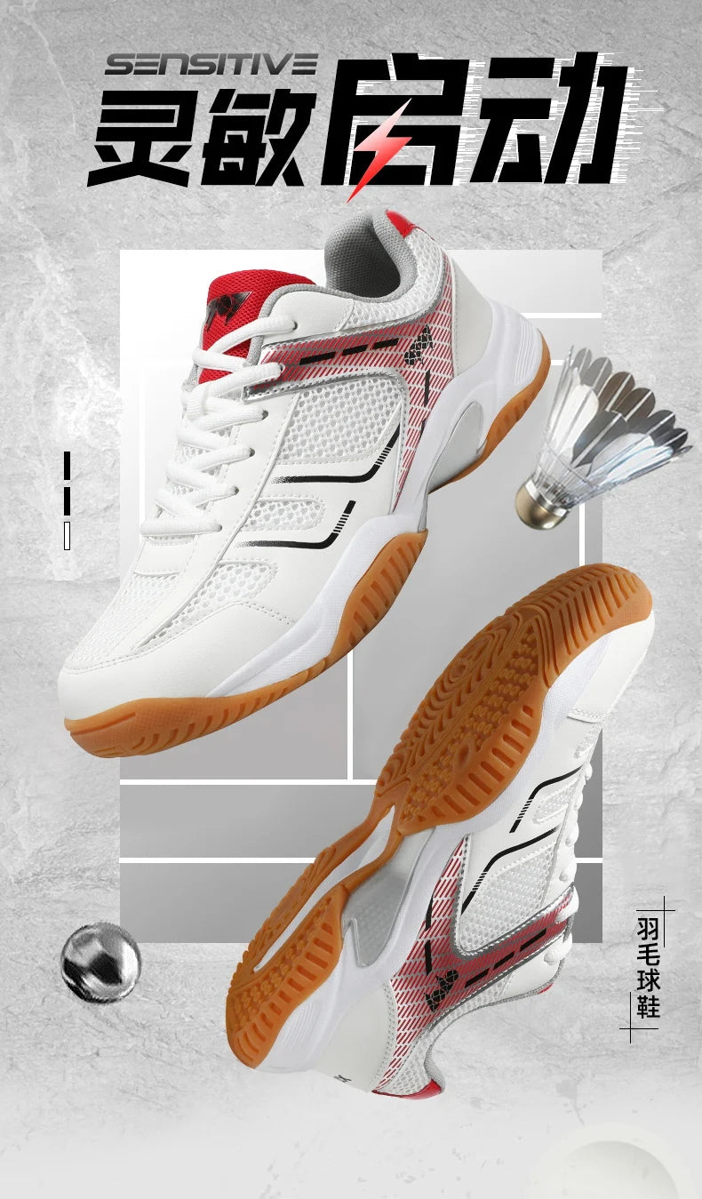 Scarpe professionali da badminton 2025, nuove sneakers da tennis da uomo, traspiranti e antiscivolo, scarpe sportive da pallavolo per uomo e donna