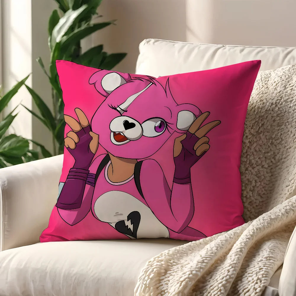 F-FORTNITE Cuddle Team Leader cushion cover For Pillow Printing Sofa Decoration Home CarRoom Coffee Shop Office NordicSimplicity