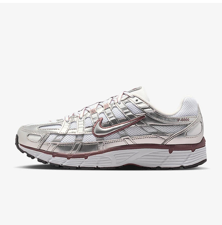 Nike Authentic P-6000 Damen-Sneaker mit niedrigem Schaft und Schnürung, verschleißfest, für den täglichen Freizeitgebrauch BV1021-110
