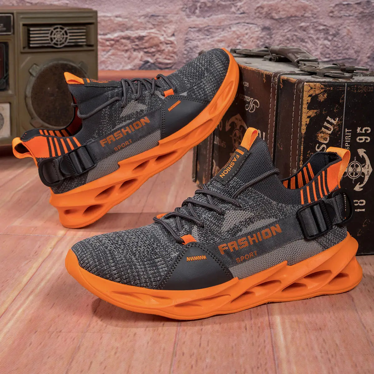 Modieuze paarse casual sneakers in de aanbieding voor dames en heren – Blade hardloopschoenen, grote maat 48, lichte ademende sportschoenen voor heren, mesh sneaker