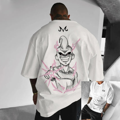 T-shirt en coton à manches courtes imprimé Dragon Ball Z : Son Goku et Vegeta – Vêtements pour hommes et femmes – Style Harajuku, Y2K, vintage, streetwear d'été