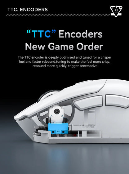 Attack Shark R1/X11 Tri-Mode Wireless Gaming Mouse 18K DPI PAW3311 Bluetooth/2.4GHz/Wired Lightweight Programmable for PC/Laptop