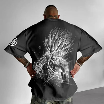 Camiseta temática de Dragon Ball Z - Algodón puro, transpirable y elástico | Cómoda y con estilo | Ideal para fans del anime