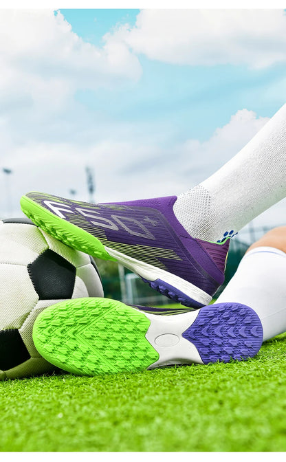 Neue Herren-Fußballschuhe für Kunstrasen, ultraleichte und bequeme Sportschuhe mit Stollen, Futsal, rutschfest, FG-Rasen, Indoor, Erwachsene