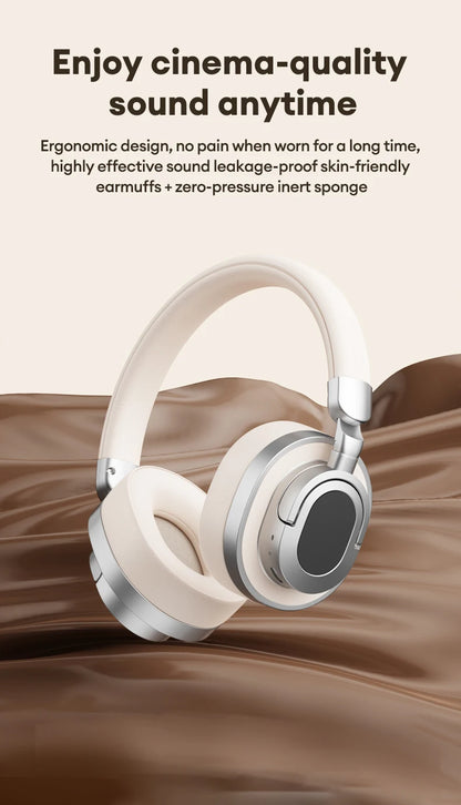 Lenovo LE602 Bluetooth 6.0 Over-Ear Headsets HiFi Stereo Sound Fashionable Music Earphones ENC HD Call Wireless Wired Headphones