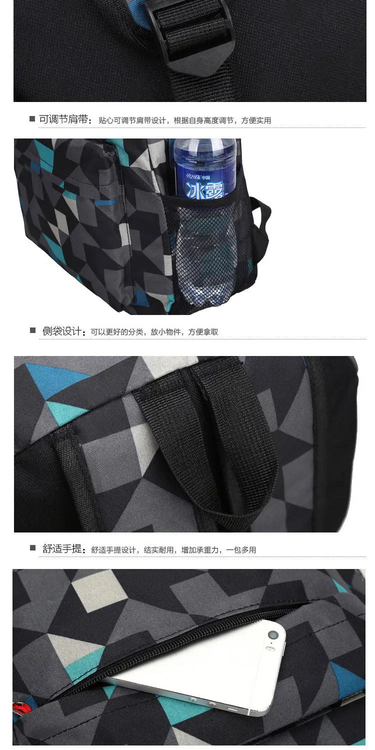 In Stock Minecraft Enderman Creeper Graphic Printed Backpack Large Capacity Lightweight Fashion Casual For Daily Travel Outdoor