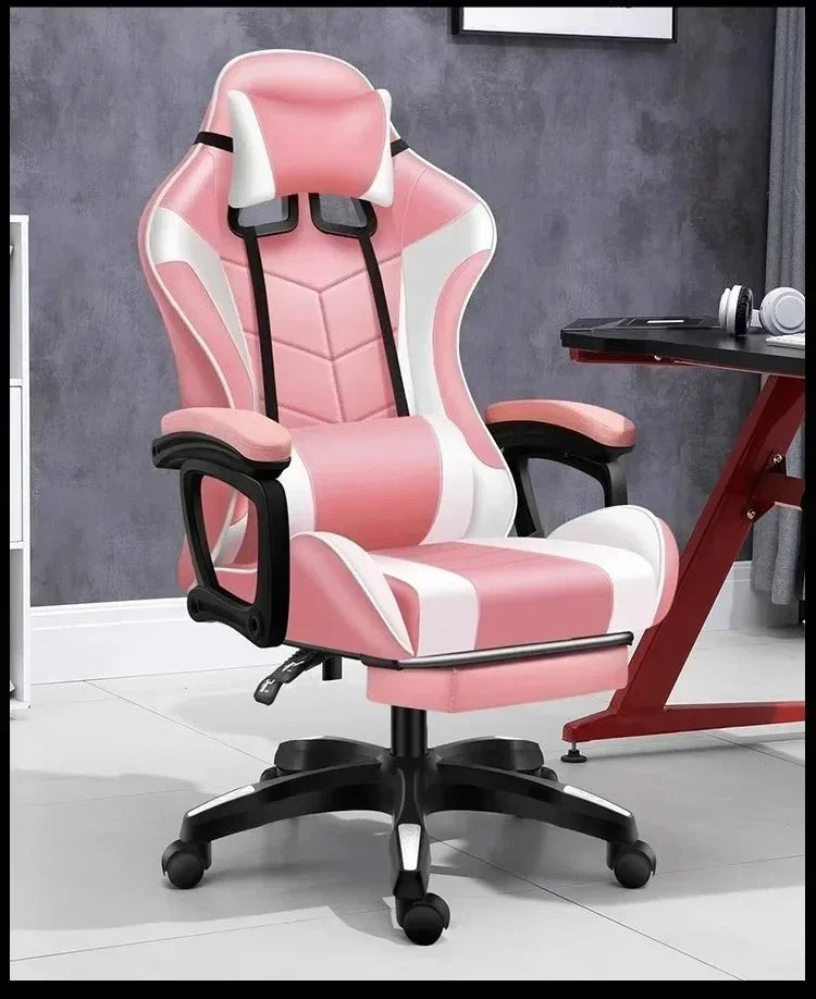 Gaming Chair Ergonomic Gaming Chair Net Coffee Computer Chair Home Reclining Office Comfortable Swivel Gaming Chair