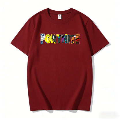 Neue Sommerkollektion: Fortnite T-Shirt aus reiner Baumwolle mit Rundhalsausschnitt — Unisex-Style, perfekt für Freizeit und Urlaub
