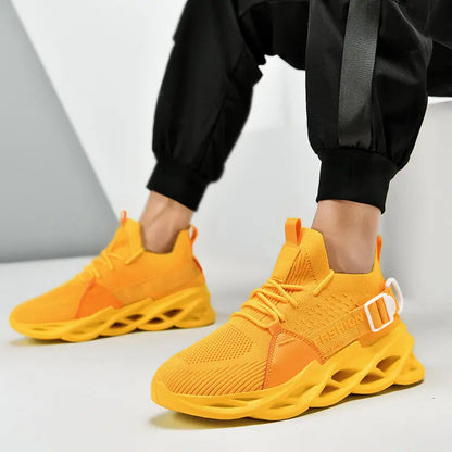 Modieuze paarse casual sneakers in de aanbieding voor dames en heren – Blade hardloopschoenen, grote maat 48, lichte ademende sportschoenen voor heren, mesh sneaker