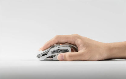 Angry Miao Infinity Gaming Wireless Mouse Hot-Swappable Metal Ultralight Hollow PAW3950 Dual 8K Wired Tri-Mode