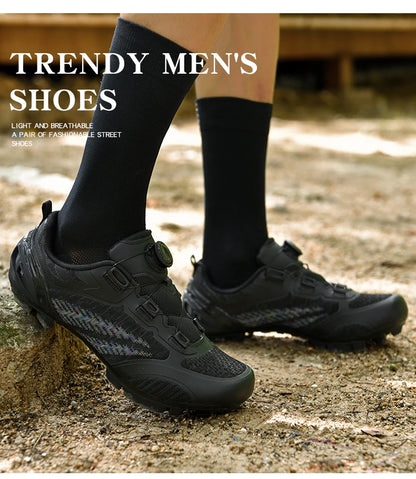 Zapatillas de ciclismo MTB para hombre y mujer T03 moradas, transpirables, de velocidad, con autocierre, para ciclismo de carretera, deporte al aire libre, competición y entrenamiento