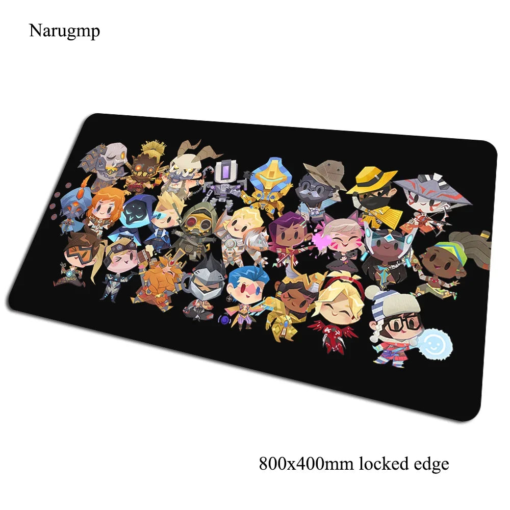 Overwatch pelės kilimėlis 80x40cm, žaidimų pelės kilimėlis, Helovino dovana, didelis pelės kilimėlis žaidėjams, kompiuterio stalo kilimėlis, notebook pelės kilimėlis PC