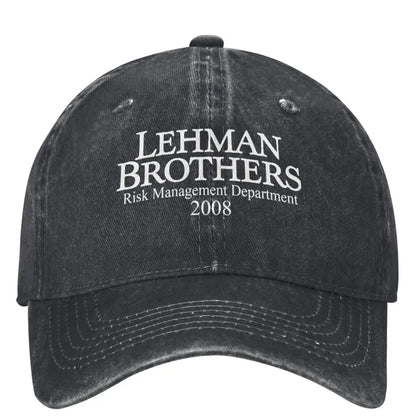 Cappellino da baseball Lehman Brothers Risk Management - Fallimento della banca - Cappellino da camionista - Cappellino da tennis - Cappellino da skate - Cappellino snapback - Cappellini da baseball da donna
