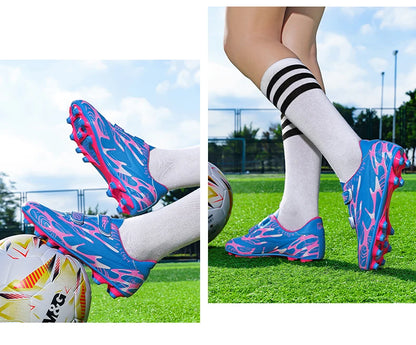 Kinder-Fußballschuhe für die Schule, professionelle Fußballstollen für Rasen, Trainings-Sportschuhe für Jungen, Outdoor- und Futsal-Fußballschuhe 28-38
