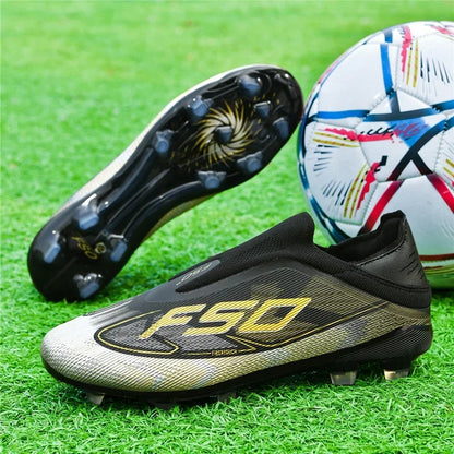 Nouvelles chaussures de football pour hommes, chaussures de football respirantes à haute cheville, ultralégères, antidérapantes, chaussures de sport de haute qualité, pour match en plein air