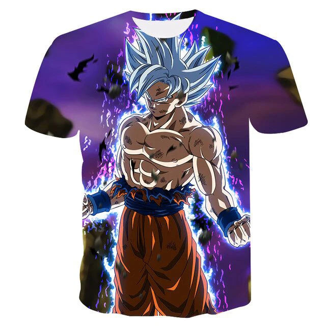 Dragon Ball T Shirt Kids Tops Tee Anime Figures Son Goku Super Saiyan T-shirt Boys T-shirts Children Clothes Summer Short Sleeve