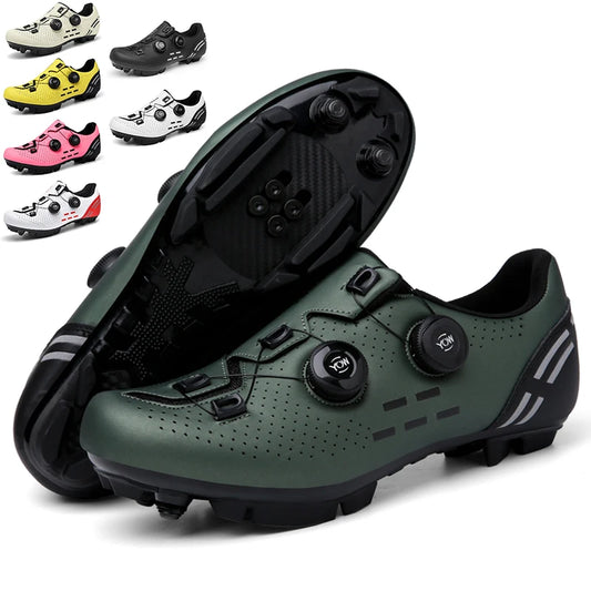 Zapatillas de ciclismo profesionales para hombre MTB y SPD, zapatillas de carreras de montaña, zapatillas de ciclismo de carretera SPD y de montaña para mujer