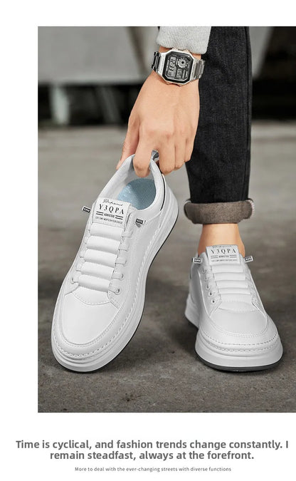 Men's summer fashionable casual driving shoes, sporty slip-on loafers, versatile comfortable breathable wear-resistant leather