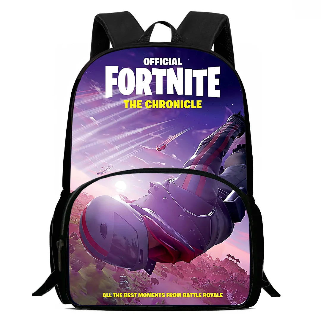 Kinderrucksäcke mit angesagtem Game-Design, Umhängetasche und Federmäppchen F-FortniteS, Schulrucksäcke mit großem Fassungsvermögen für Jungen und Mädchen, ideales Geschenk