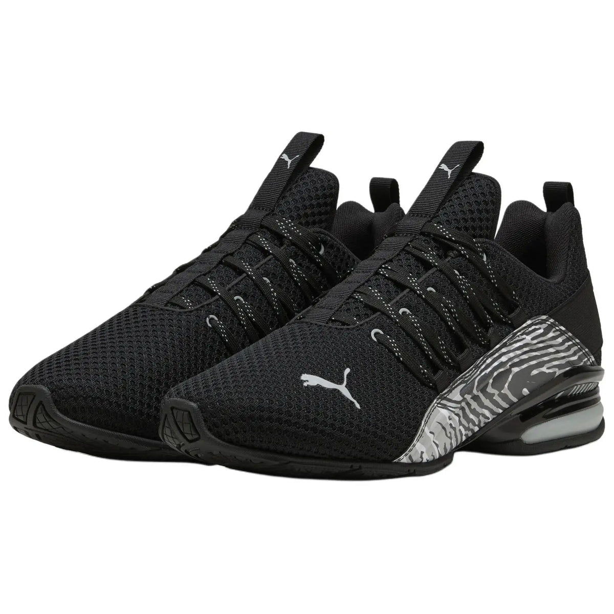 Chaussures de course basses Puma Axelion Bio, confortables, antidérapantes, résistantes à l'usure, noires 311000-02