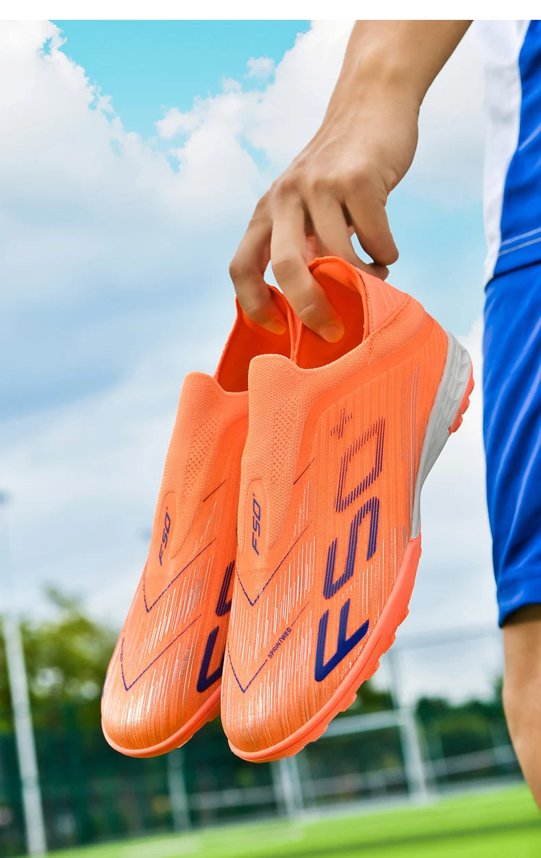 Neue Herren-Fußballschuhe für Kunstrasen, ultraleichte und bequeme Sportschuhe mit Stollen, Futsal, rutschfest, FG-Rasen, Indoor, Erwachsene