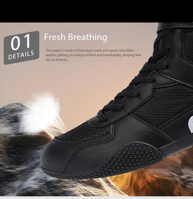 Nye store brydesko til mænd – åndbare boksesko i mesh, skridsikre og slidstærke sneakers, moderigtige casual sportssko af høj kvalitet