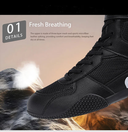 Nye store brydesko til mænd – åndbare boksesko i mesh, skridsikre og slidstærke sneakers, moderigtige casual sportssko af høj kvalitet