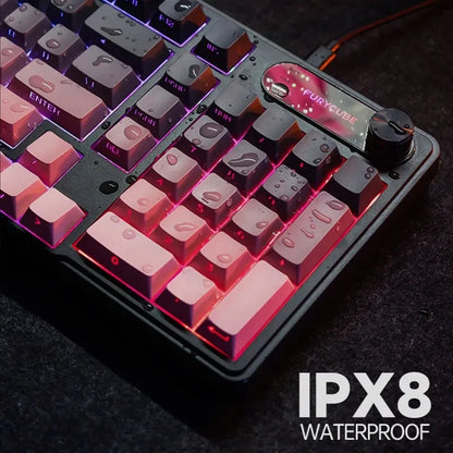 Wired Silent Keyboard Gaming Keyboard Magnetic Mechanical Wired for Pro Gaming Rapid Trigg 8000Hz 128K Rate