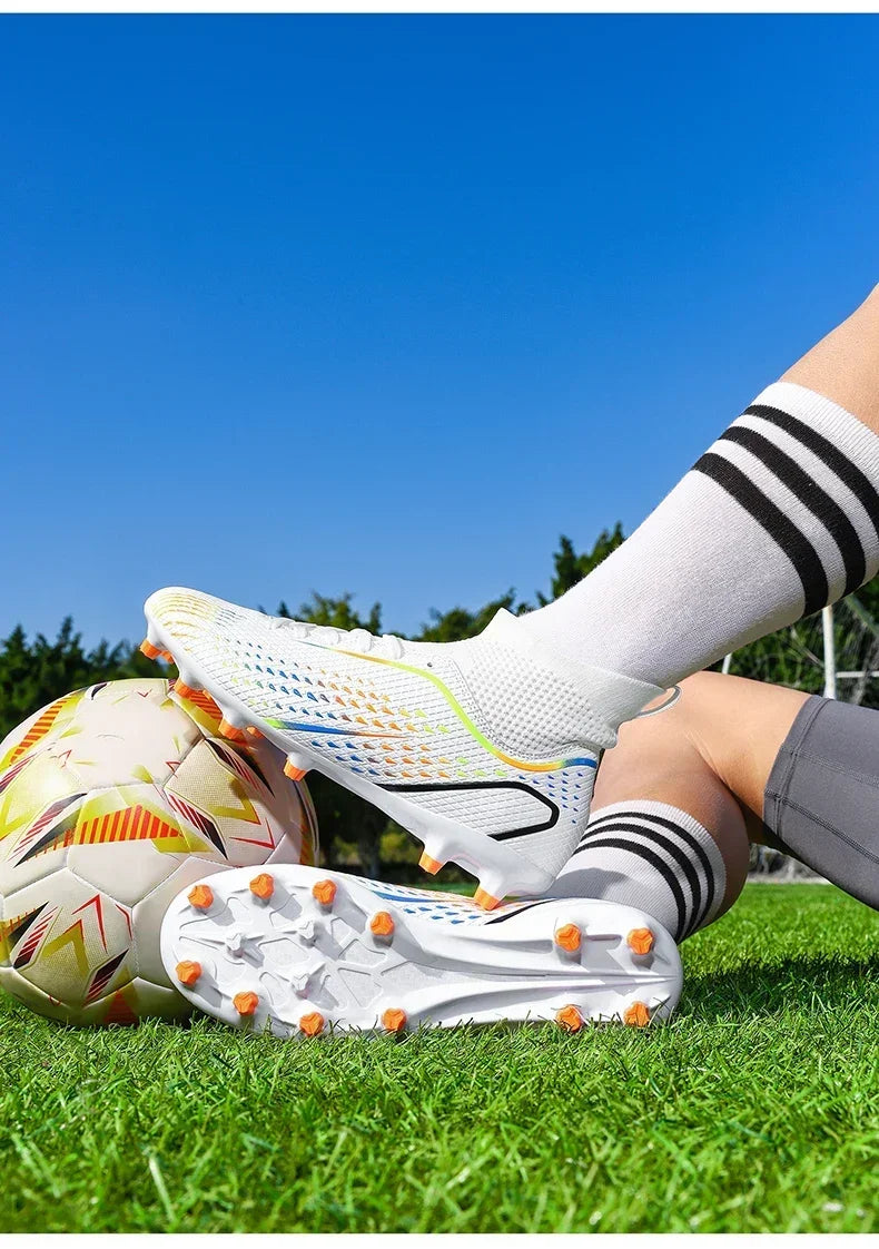 Mens Football Field Boots Ultralight Turf Indoor Society Training Soccer Shoes Cleats for Kids Sneakers TF/FG Football Shoes