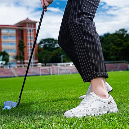 Profesionální pánské golfové boty z vysoce kvalitní kůže, prodyšná sportovní obuv na golfové soutěže a trénink, boty ve větších velikostech 39-47#