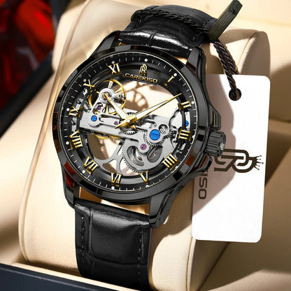 Montre mécanique automatique pour homme en acier inoxydable Case Shape: Round Case