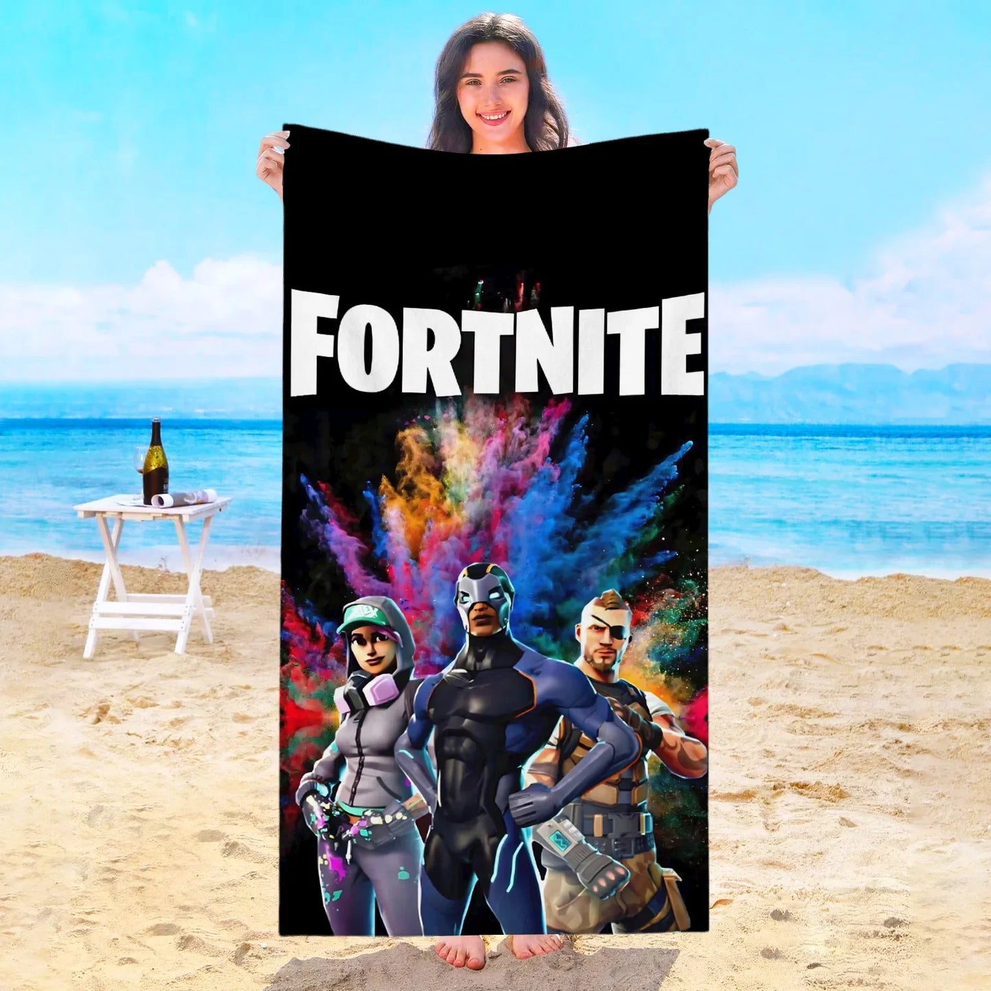 Game F-Fortnites Strandtuch Hotelhandtücher Badezimmer Sauna Spa Playa Reise Schwimmbad Für Zuhause Babybad Mikrofaser Fitnessstudio Dusche