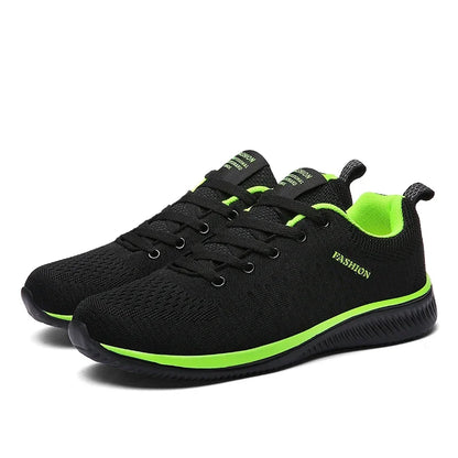Gebreide hardloop- en wandelschoenen voor heren en dames, casual sneakers, ademende sportschoenen voor hardlopen, fitness en outdoor, lichtgewicht, maat 38-47