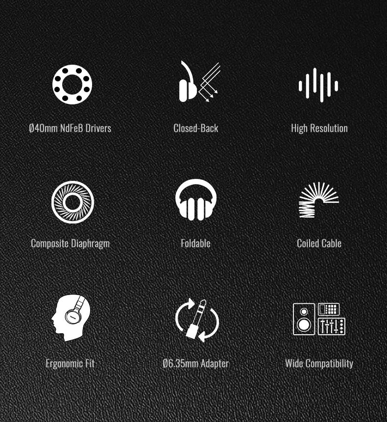 TAKSTAR PRO 70 Original Earphones Professional Fully Enclosed Foldable Monitoring Headphones Game Music Headset
