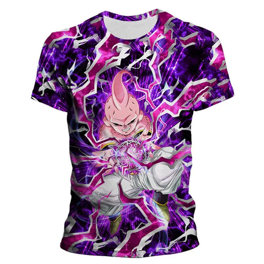 Men's Short Sleeved Cartoon 7 Dragon Ball Z T-shirt Children's Top T-shirt Children's Clothing Summer Short Sleeved Casual Wear