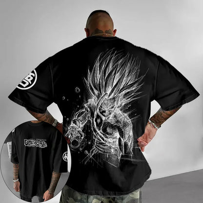 Camiseta temática de Dragon Ball Z - Algodón puro, transpirable y elástico | Cómoda y con estilo | Ideal para fans del anime