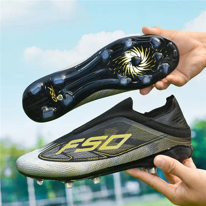 Nouvelles chaussures de football pour hommes, chaussures de football respirantes à haute cheville, ultralégères, antidérapantes, chaussures de sport de haute qualité, pour match en plein air