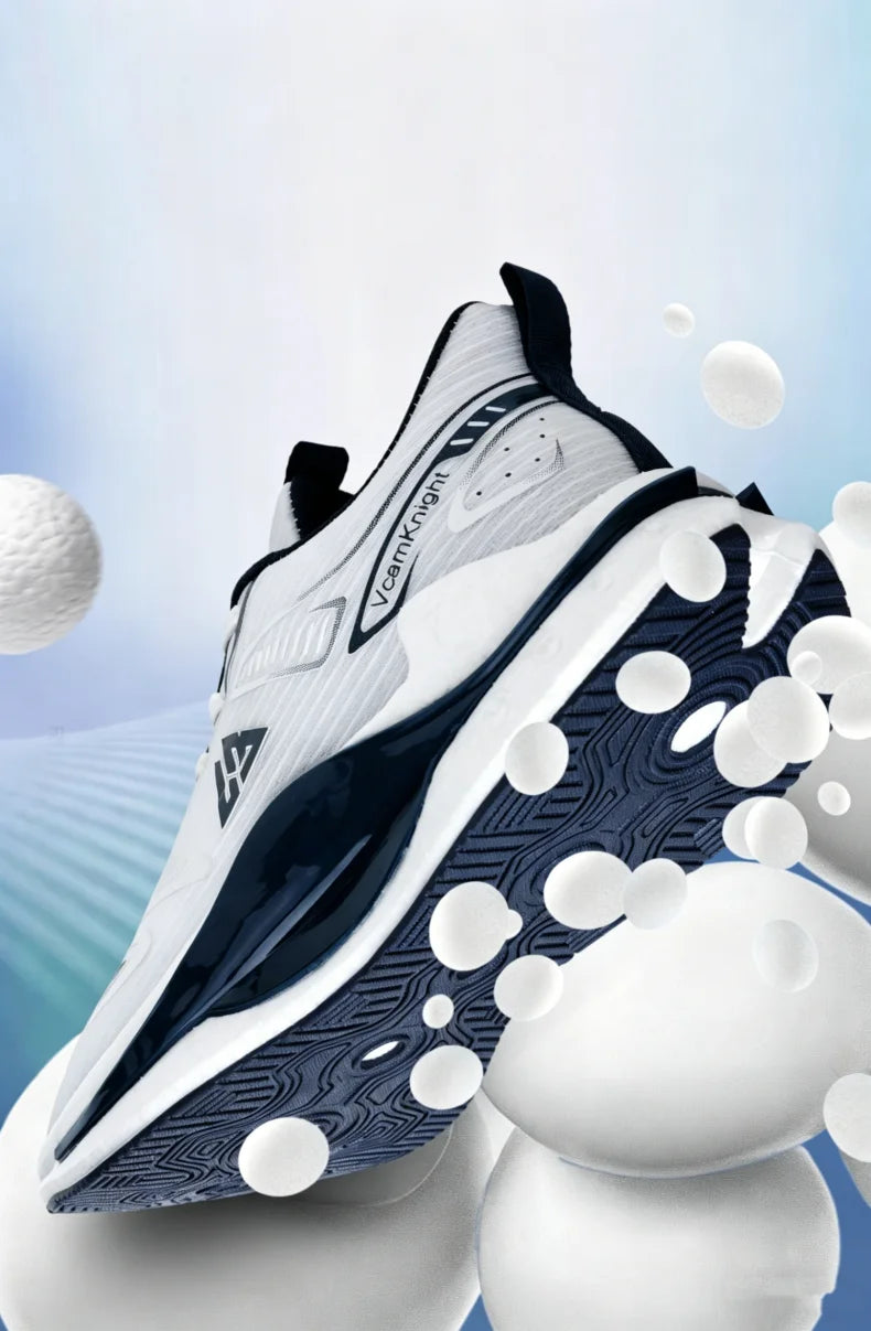 Chaussures de course légères et respirantes pour hommes, baskets à absorption des chocs Popcorn, chaussures de sport d'extérieur flexibles et antidérapantes, été automne