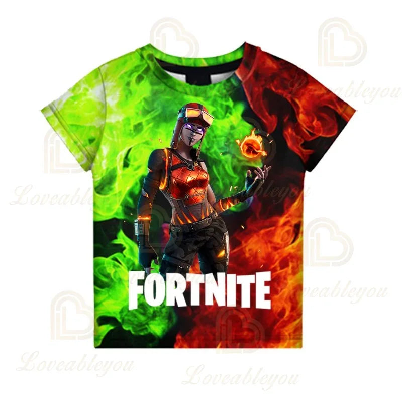 Battle Royale T-shirt Fortnite Victory T Shirt Kids Tops Girls Boys Clothes Harajuku Tees Children 3D 2025 NEW DESIGN