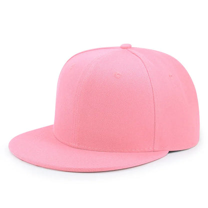 Engros 40 farver Justerbare flade snapback-kasketter med skygge Dame Mode Polyester Enfarvet baseballkasket Herre Hiphop Blank Sportskasket
