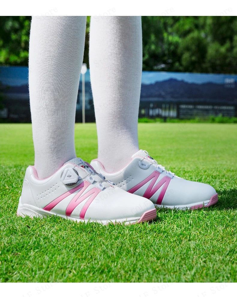 PGM Boys Girls Golf Shoes Light Weight Soft and Breathable Waterproof Anti-slip Universal Outdoor Sports Shoes XZ127