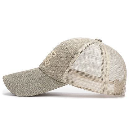 Muoti Ulkoilu Urheilu Baseball-lippis Rento Snapback-lippis Pellavaverkkokangas, brodeeraus Sopii keväälle, kesälle ja syksylle