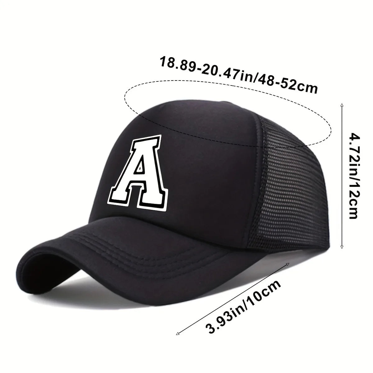 [26-Letter Trendy Baseball Cap] Kids' Lightweight Cap |  Featuring a 26-Letter Truck Driver Design, Perfect for Sun Protection