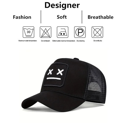 Casquettes de baseball unisexes XX brodées, à filet, ajustables, décontractées, pour le printemps et l’été, avec protection solaire