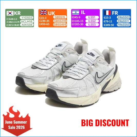 Nike V2K Run Stylish Bright Colors, Comfortable Breathability Low-Top Casual City Commuter Running Shoes Women's FD0736-100