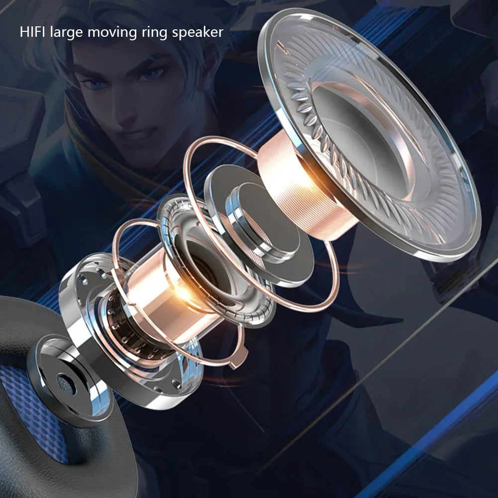 Creative Wired Gaming Headphones High Quality Microphone Led Light Bass Stereo PC Gaming Headset For Computer PS4 PS5 Xbox