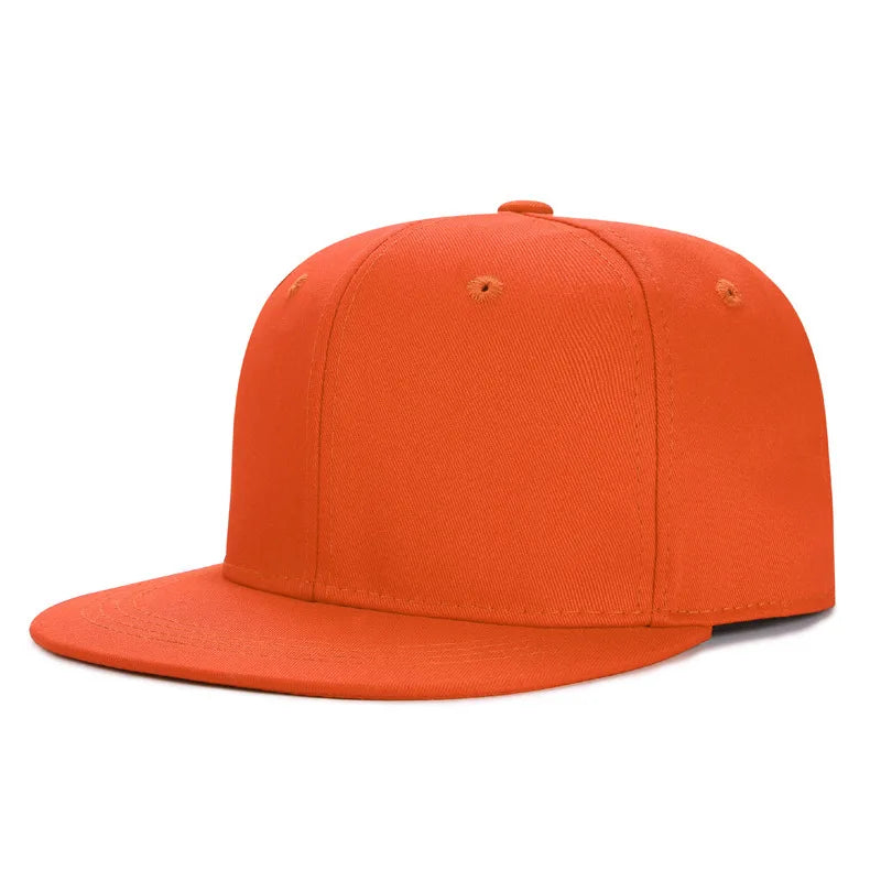 Engros 40 farver Justerbare flade snapback-kasketter med skygge Dame Mode Polyester Enfarvet baseballkasket Herre Hiphop Blank Sportskasket