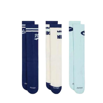 Chaussettes de sport tendance Nike pour homme et femme (confortables et respirantes), lot de 3 DH3822-902