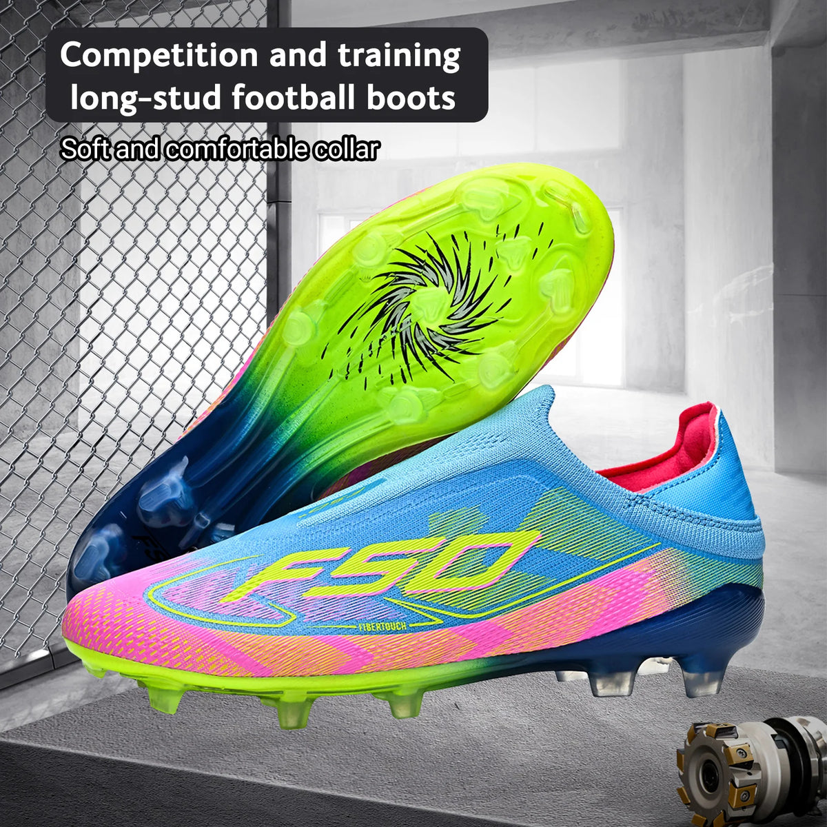 AG/FG Soccer Cleats for Men Women Kids Youth PU Fabric Upper TPU Sole Non-Slip Wear-Resistant for Natural Grass Sports Pitch Tra