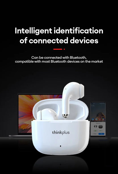 Lenovo LP40 Pro Wireless Bluetooth 5.0 Earbuds – HiFi Stereo Sound, Low Latency Gaming TWS Earphones with HD Call Mic & Charging Case